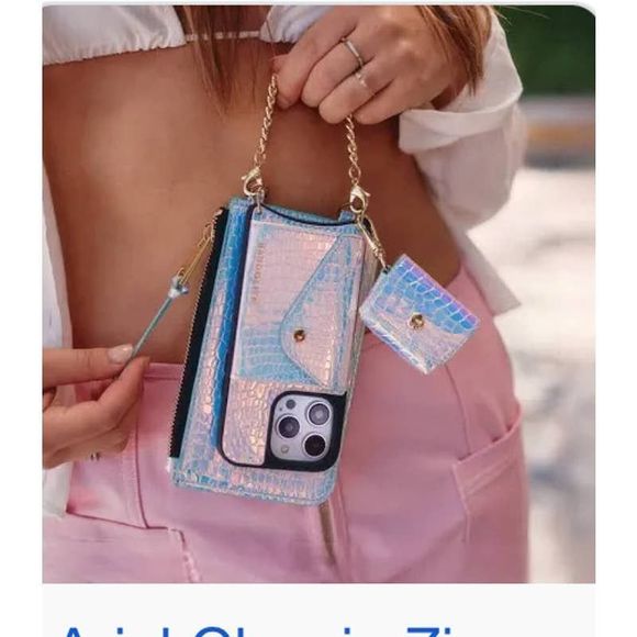 Bandolino Other - Bandolier 12/13 max pro crossbody iphone case/wristlet set
